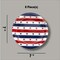 8 Ct. Patriotic Star Dessert Plates 7" Disposable Paper Plates Red White Blue Party Tableware